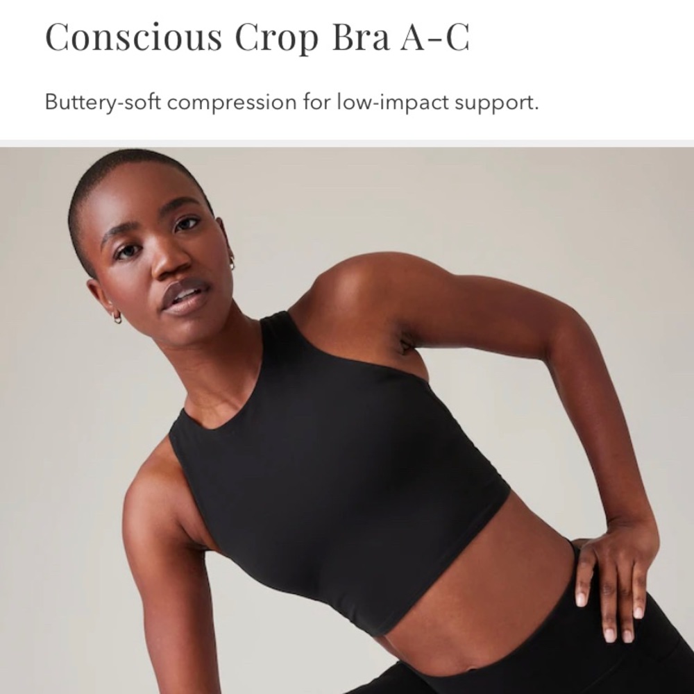 Athleta Conscious Crop Bra A-C